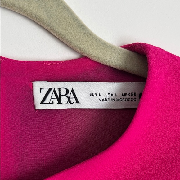 Zara Fuchsia Long Sleeve Dress - Picture 2 of 3